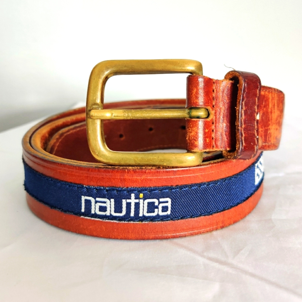 Vintage Nautica Leather Belt